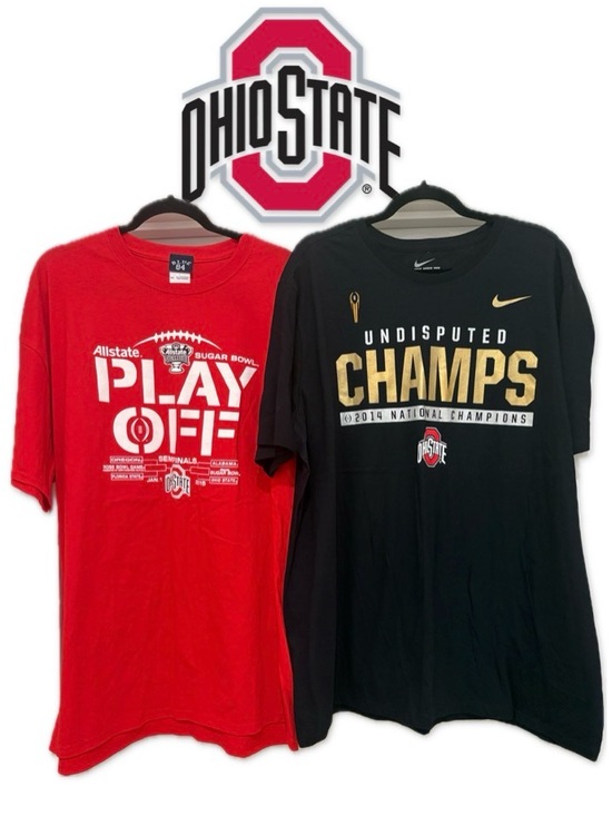 Nike Other - EUC Lot of 2x [Nike] & [Blue 84] Ohio State Buckeyes NCAA T-Shirts Men’s 2XL